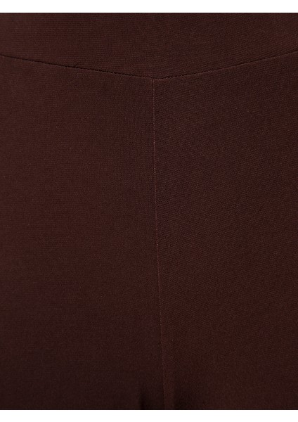 Beli Lastikli Rahat Kesim Pantolon - Kahve indirimleri