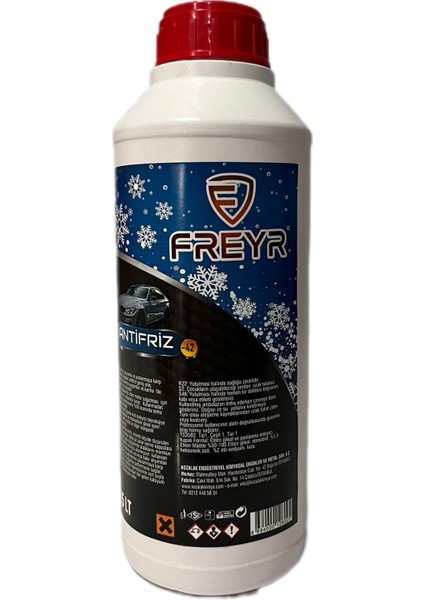 Freyr4 Mevsim -42 Kırmızı Antifriz 1,5 Lt (Üretim Tarihi 2023)