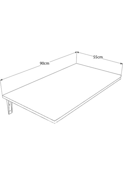 90 x 55 Katlanır Masa Duvara Monte Yer Kaplamayan Masa Yemek Masası Çalışma Masası Mutfak Masaları
