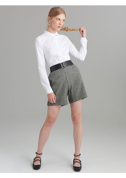 Slim Fit Basıc Gömlek - Beyaz