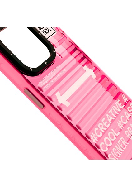 iPhone 15 Pro Uyumlu Kılıf Youngkit Luggage Firefly Serisi Kapak Pembe fırsatları