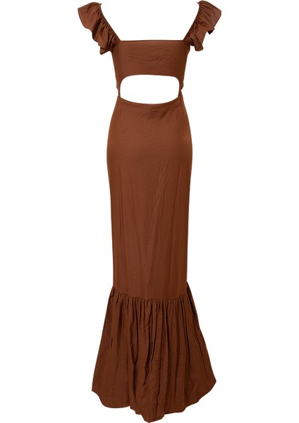 2 Parça Önden Bağlamalı Ikonik Elbise - Kahve fiyatları