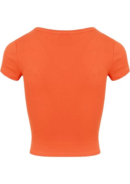 Kaşkorse Basic T-Shirt - Oranj