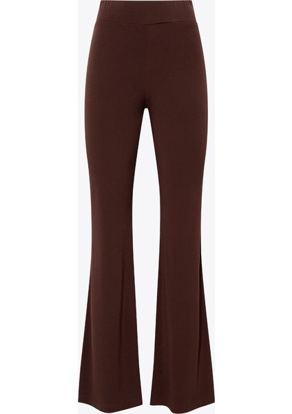 Beli Lastikli Rahat Kesim Pantolon - Kahve