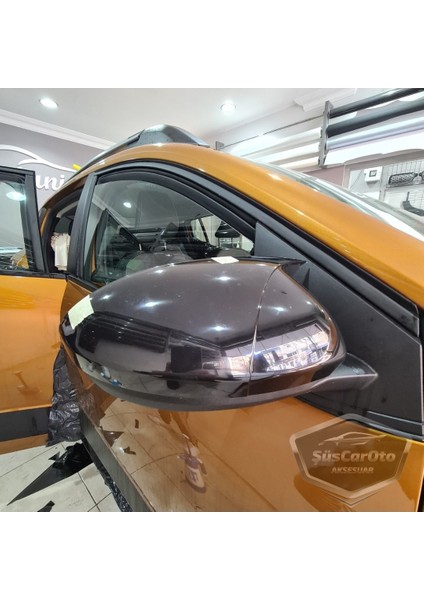 Dacia Sandero Mk3 2020 Sonrası Uyumlu Batman Yarasa Ayna Kapağı Piano Black Abs Plastik fiyatları