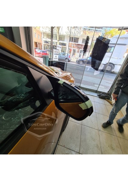 Dacia Sandero Mk3 2020 Sonrası Uyumlu Batman Yarasa Ayna Kapağı Piano Black Abs Plastik fırsatları