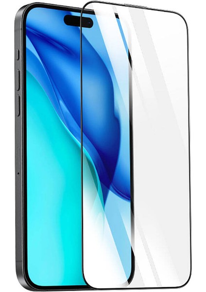 iPhone 15 Pro Uyumlu Recci RSP-A21HD Full Transparan Temperli Cam Ekran Koruyucu