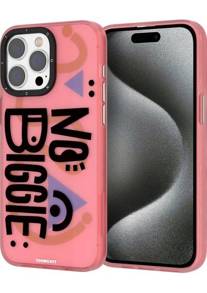 iPhone 15 Pro Max Uyumlu Kılıf Magsafe Şarj Özellikli Youngkit Happy Hearth Serisi Kapak Kırmızı