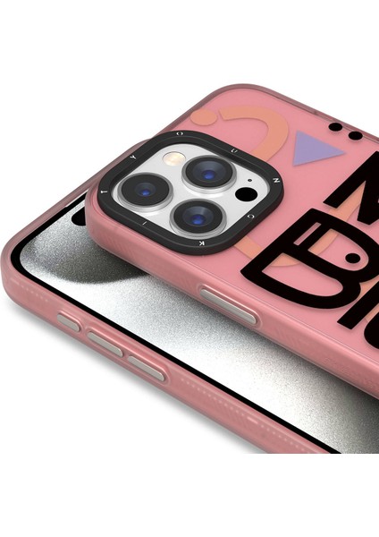 iPhone 15 Pro Max Uyumlu Kılıf Magsafe Şarj Özellikli Youngkit Happy Hearth Serisi Kapak Kırmızı