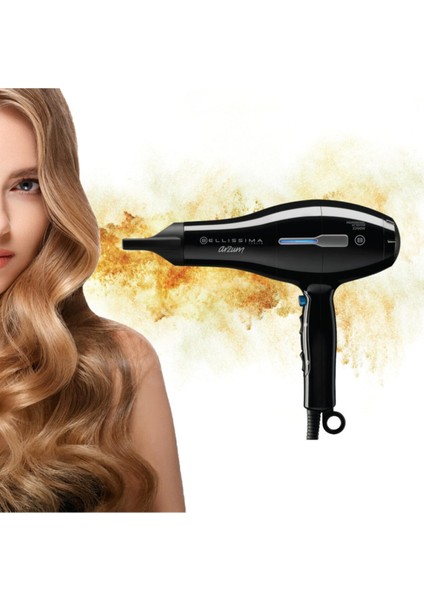 AR5004 Bellissima Profesyonel Ac 2200 Watt Saç Kurutma Makinesi - Siyah indirimleri