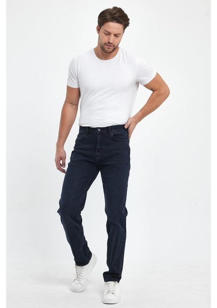 Erkek Kalimnos Blue Black Comfort Fit Jean Pantolon fiyatları