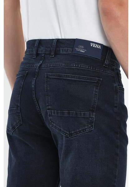 Erkek Kalimnos Blue Black Comfort Fit Jean Pantolon indirimleri