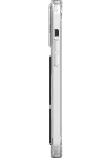 iPhone 15 Pro Max Uyumlu Kılıf Skinarma Standlı Şeffaf Tasarımlı Apex Kapak Siyah fırsatları