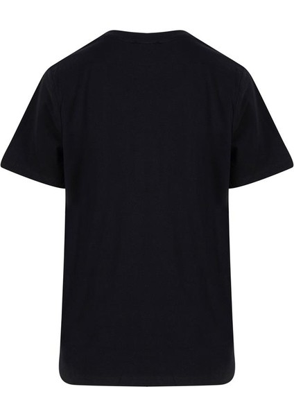 Bisiklet Yaka Oversize T-Shirt - Siyah modelleri