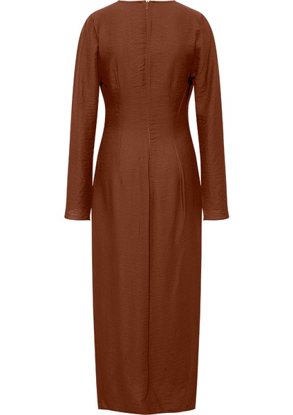 Anvelop Rahat Kesim Elbise - Kahve fiyatları