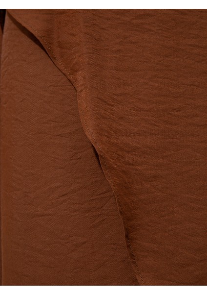 Anvelop Rahat Kesim Elbise - Kahve modelleri