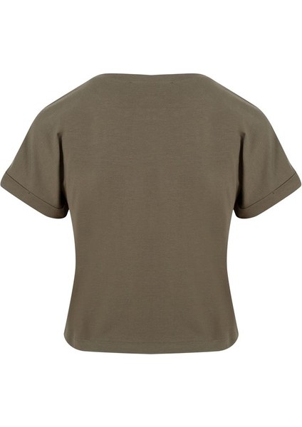 Bisiklet Yaka Basic T-Shirt - Koyu Gri Melanj modelleri