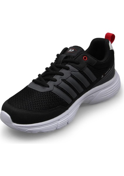 Runfest 987 Erkek Running Bağcıklı Siyah-Gri Spor Ayakkabı 1001 Mr