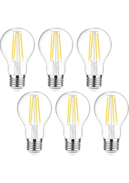 LED Filament Rustik Ampul 6W Gün Işığı