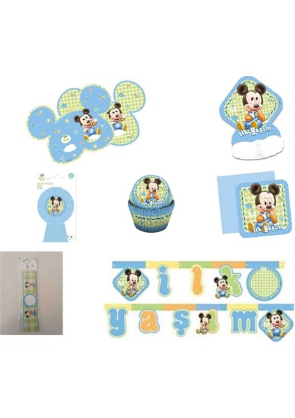 Disney Baby Mıckey Mouse Ilk Yaşım Temalı Set