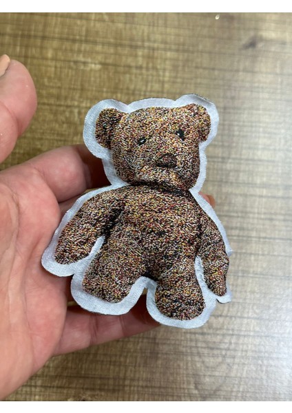 10X8 cm Şişme Ayı Arma Çanta Hobi Aksesuarı Dikiş Arma