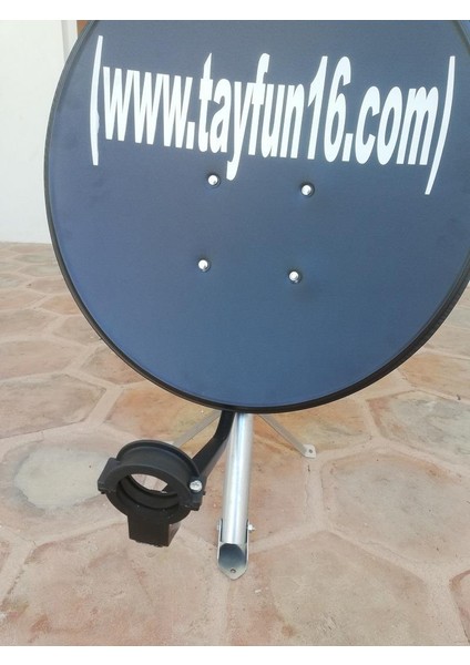 Siyah 70 cm Full Hd 4K Uydu Çanak Anteni-Antrasit