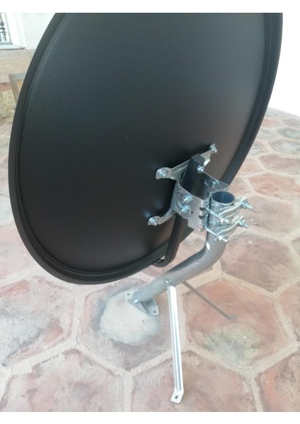 Siyah 70 cm Full Hd 4K Uydu Çanak Anteni-Antrasit