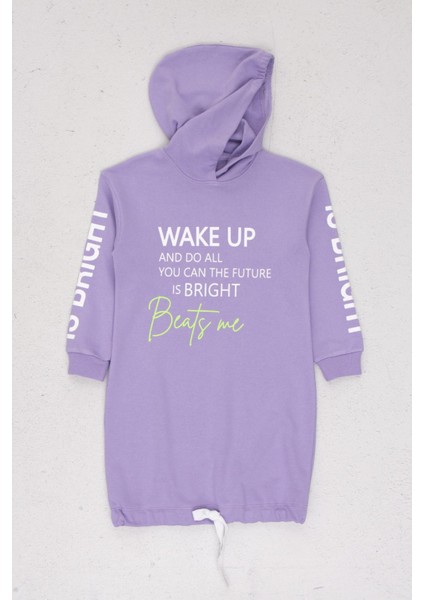 Kız Çocuk Kapüşonlu Sweat Elbise