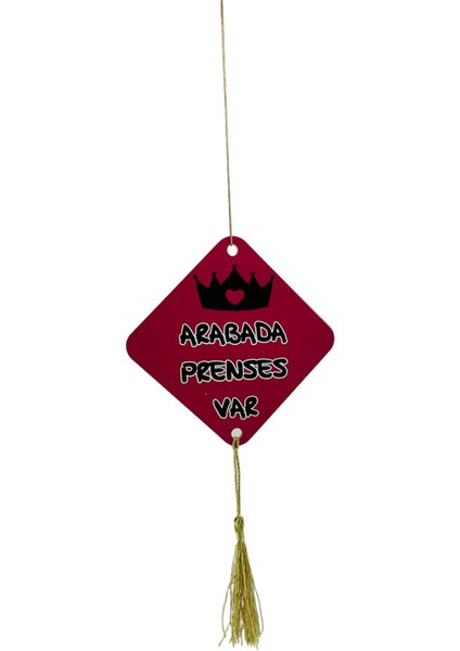 Arabada Prenses Var Dikiz Ayna Süsü Pleksi