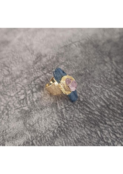 Yüzük Doğal Ametis Drusy Taş Çelik Ayarlanabilir Kadın Erkek Yüzük Takı Aksesuar fiyatları