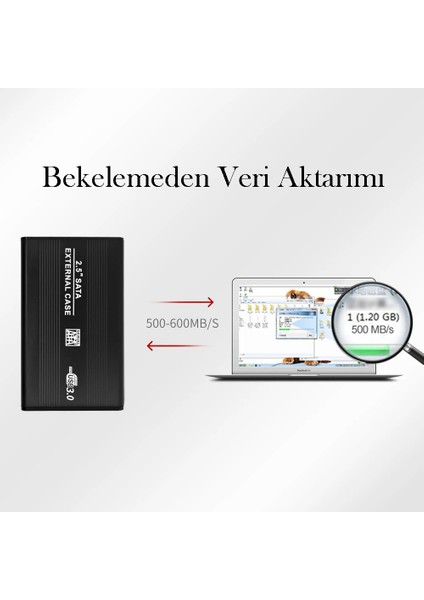 2.5 Inç USB 3.0 Sata HDD Aluminyum Harddisk Kutusu