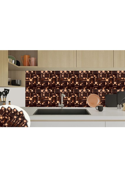 Kendinden Yapışkanlı Ahşap 001 Desenli Pvc Karo 30X30 cm (11 Adet) 1m2