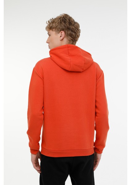 M-SN04 Basıc Hoodıe 3pr Kiremit Erkek Sweatshirt fiyatları