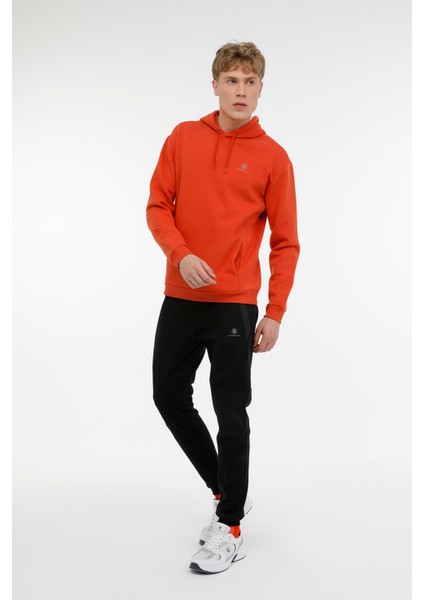M-SN04 Basıc Hoodıe 3pr Kiremit Erkek Sweatshirt modelleri