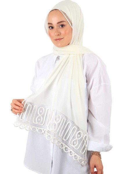 Beyaz El Işi Dantel Angles Şal fiyatları