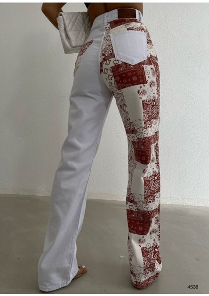 Etnik Desenli Jean