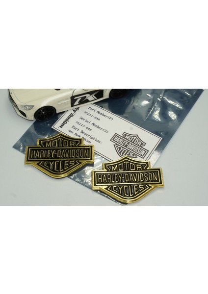 Motor Harley Davidson Depo Yanı Gold Metal Logo 5,5 cm fırsatları