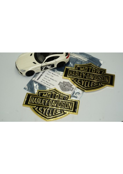 Motor Harley Davidson Depo Yanı Gold Metal Logo 11 cm modelleri