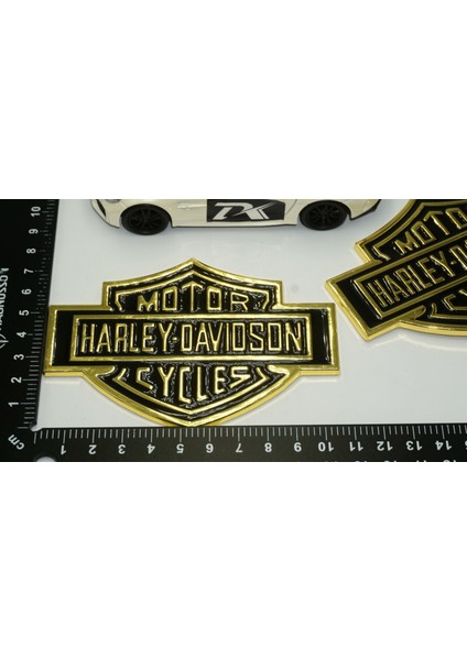 Motor Harley Davidson Depo Yanı Gold Metal Logo 11 cm fırsatları