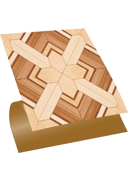 Kendinden Yapışkanlı Ahşap 012 Desenli Pvc Karo 30X30 cm (56 Adet) 5m2