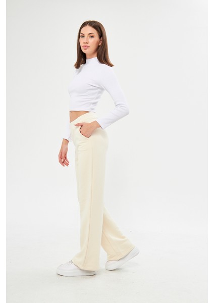 Kadın Bol Paça Toparlayıcı Bel Sweatpants / Eşofman Altı modelleri