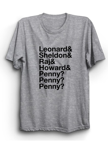 The Big Bang Theory, Sheldon, Leonard, Raj, Howard, Penny, Penny, Penny Tişört