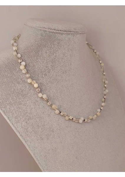 Ay Taşı Tasarım Kolye 4mm fiyatları