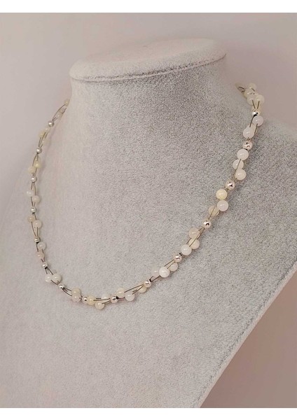 Ay Taşı Tasarım Kolye 4mm modelleri