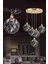 37W 5'li Gold Sarkıt LED Avize Circle 1