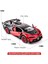 Saytay Bugatti Vision Gt Supercar 1/32 Çinko Alaşımı Döküm Geri Çekin Araba Modeli Oyuncak Ses ve Işık Erkek Kız (Kırmızı) ST-001 (Yurt Dışından) 2