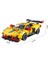 Çocuk Yapı Taşı Araba Montaj Modeli Geliştirme Zeka Yarışı Dıy Çocuk Oyuncağı (Snow Lan Corvette C8R 666019) (Yurt Dışından) 1