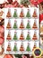 Hediye Paketi Christmas Sticker Set A4 Boyutunda 1 Sayfa 1
