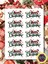 Hediye Paketi Christmas Sticker Set A4 Boyutunda 1 Sayfa 1