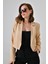 Kamel Kruvaze Crop Blazer Ceket 1